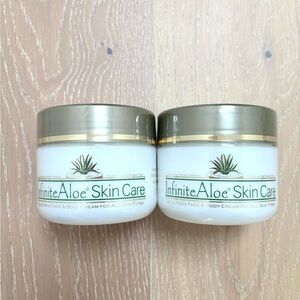 Infinite Aloe Organic Aloe Cream 8oz x2